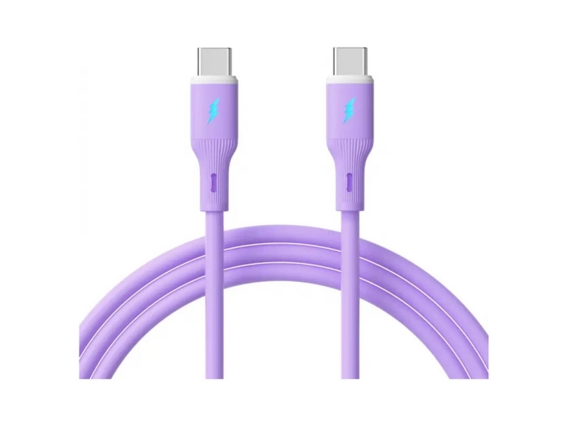 Akyga Usb-Kabel Usb-C Stik, Usb-C Stik 1 M Violet Ak-Usb-70