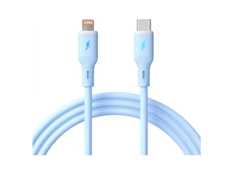 Akyga Usb Kabel Usb-C Stecker, Apple Lightning Stecker 1 M Blau Ak-Usb-72
