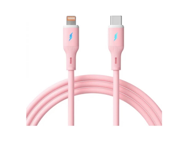 Akyga Usb-Kabel Usb-C -Anschluss, Apple Lightning-Anschluss 1 M Rosa Ak-Usb-71