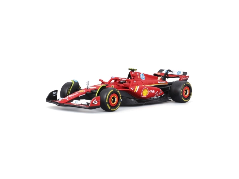BBURAGO Ferrari SF-24 #55 (Sainz), Sports car model, Preassembled, 1:43, Ferrari SF-24, Any gender, Metal, Plastic