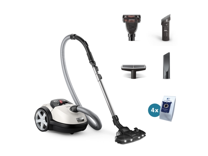Philips 8000 Series Xd8142/12, 900 W, Zylinder-Vakuum, Trocken, Staubbeutel, 4 L, Hepa