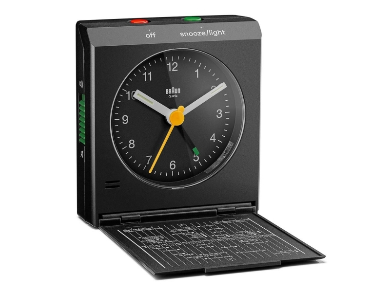 Braun BC05B, Bord, Analog klocka, Rektangel, Svart, Klassisk, Batteri | Huset - Säkerhet & Larm - Klockor och väckarklockor | GameStuff