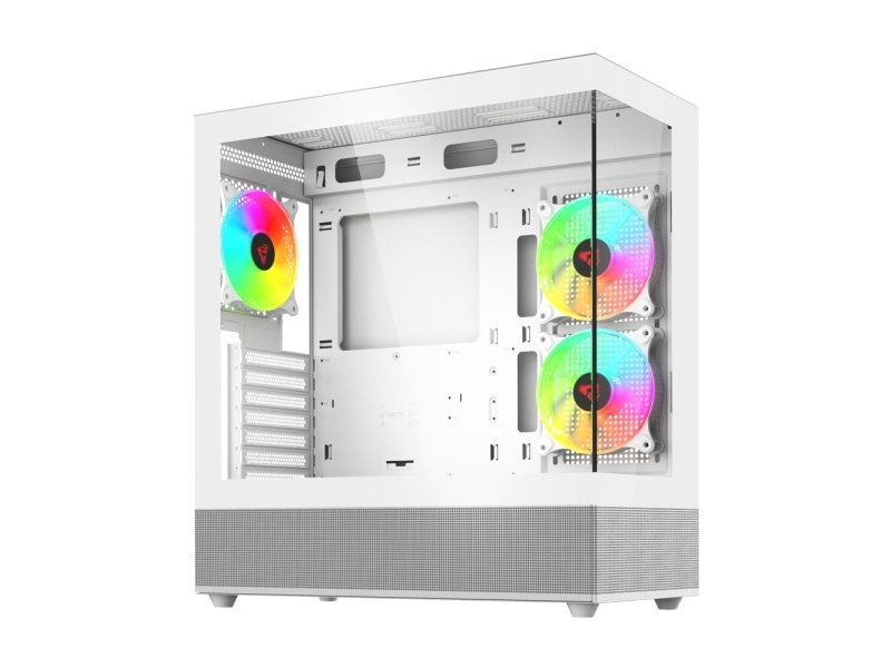 Savio Sigma X1 White, Cube, Pc, Weiß, Atx, Itx, Spcc, Taschenlüfter
