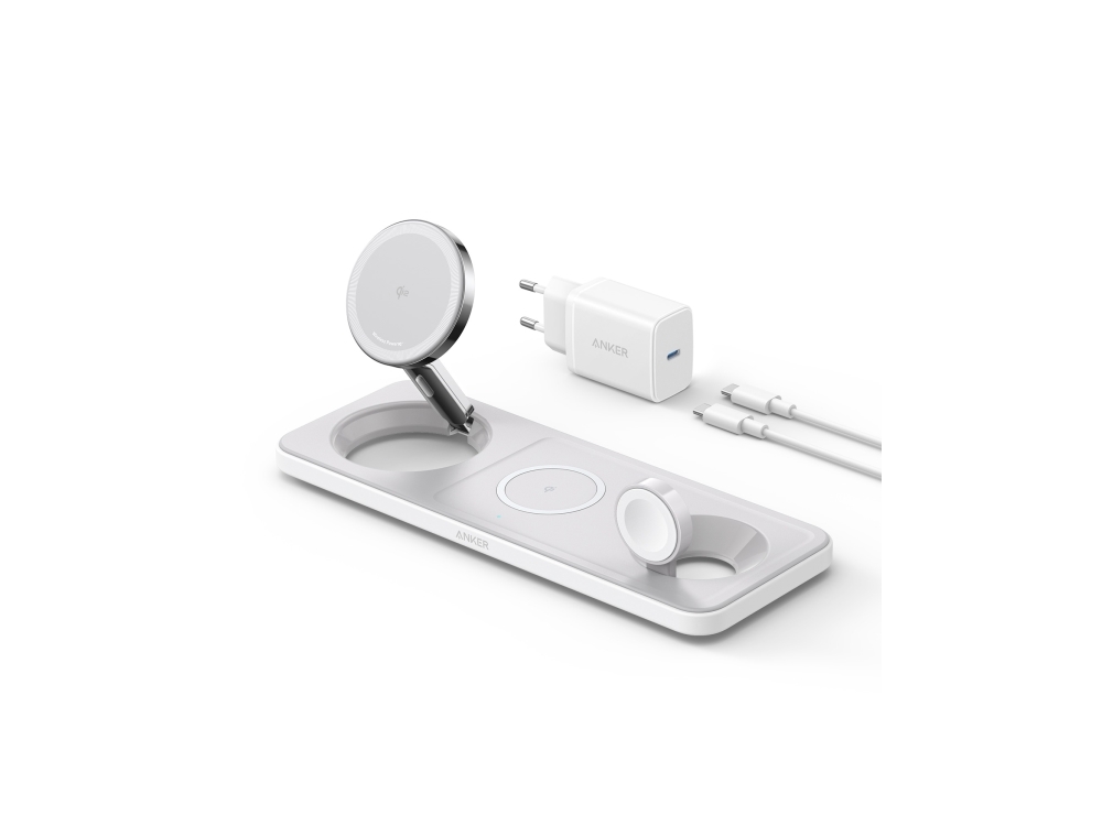 Anker Maggo, Drinnen, Usb, Kabelloses Aufladen, Weiß