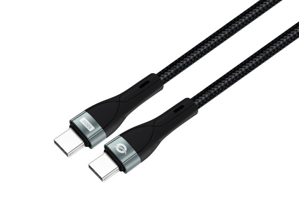 Conceptronic Etta01b20 Usb C-C Pd 3.0 100W Schnellladekabel, 2M, 20V 5A, 480Mbps, E-Mark, 2 M, Usb C, Usb C, Usb 2.0, 0,48 Gbit/S, Schwarz