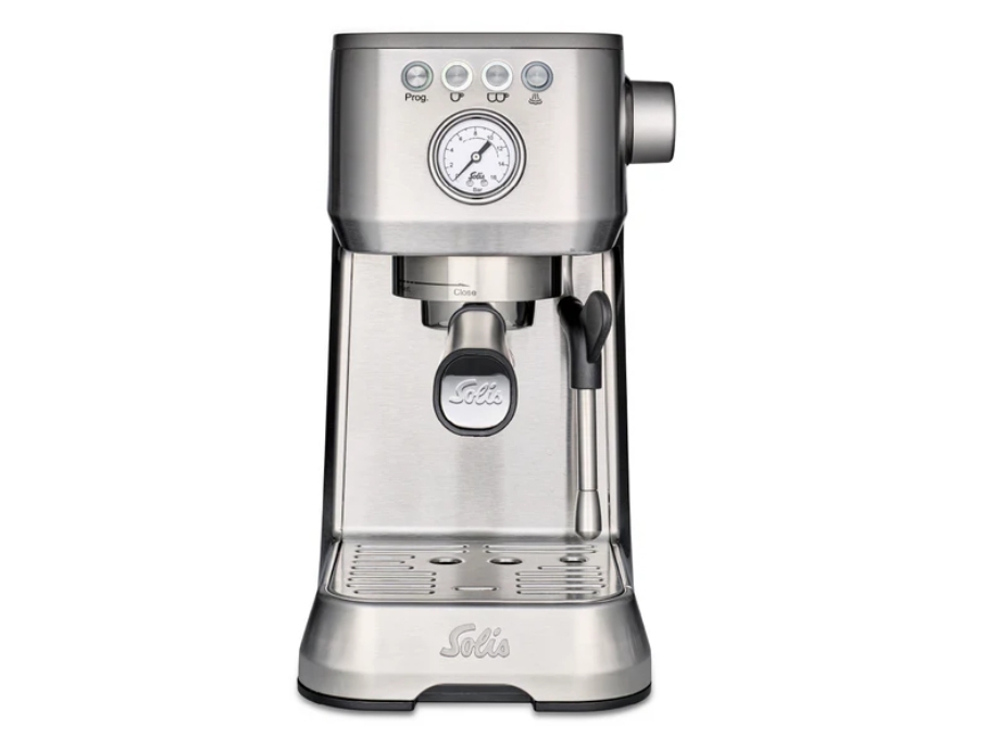 Solis Barista Perfetta Plus, Espressomaschine, Kaffeebohnen, Silber