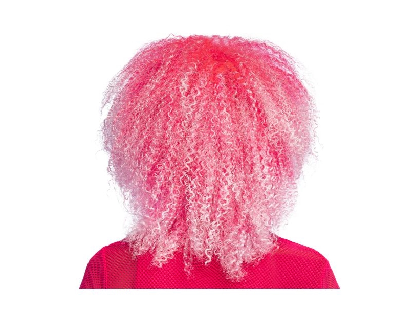 Rosa Afro-Perücke, Starlight
