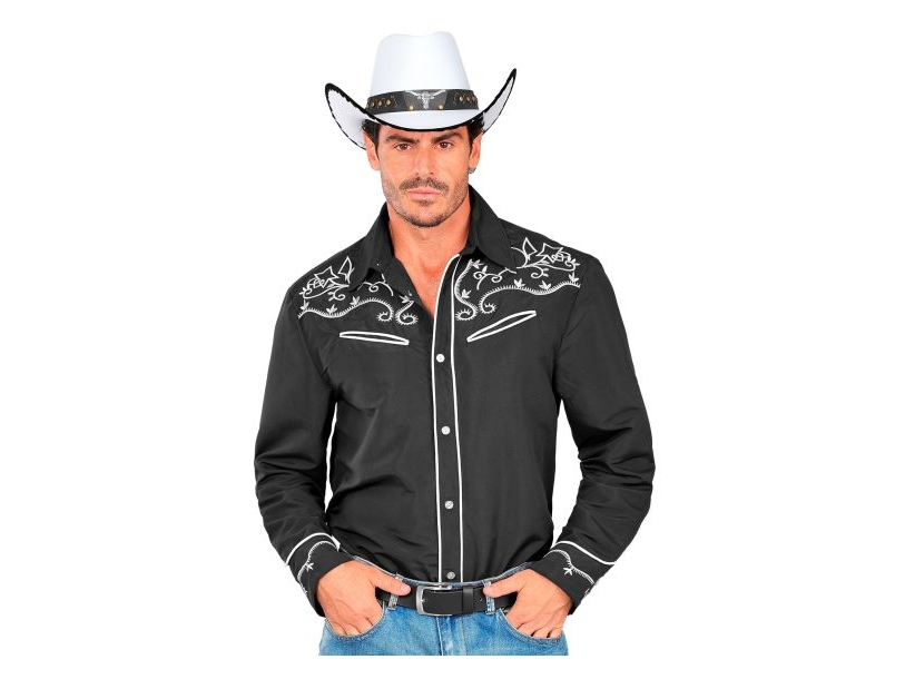 Sort Cowboy Skjorte