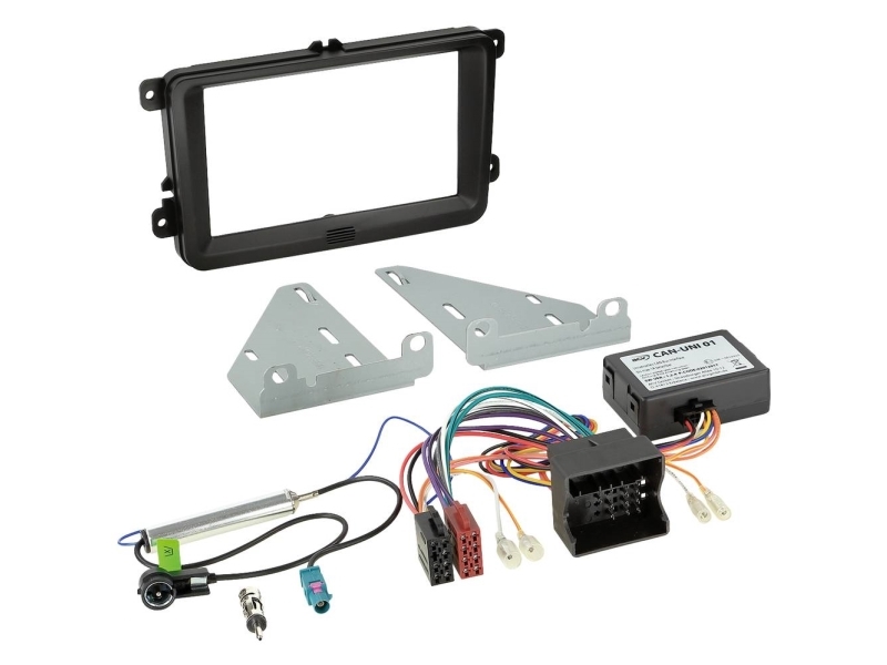 2-Din Kit Seat/Skoda/Vw Can Bus/Antenne Sort