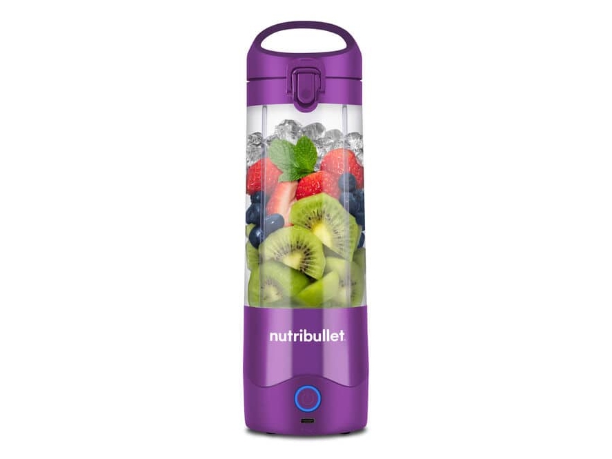 NutriBullet Portable, Kannettava blenderi, 0,475 L, Syke-toiminto, Jäänmurskaus, 0,5 m, Purppura