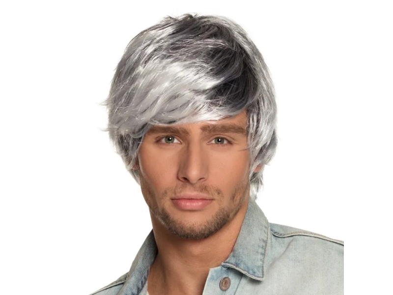 Tyler paryk, sort og hvid