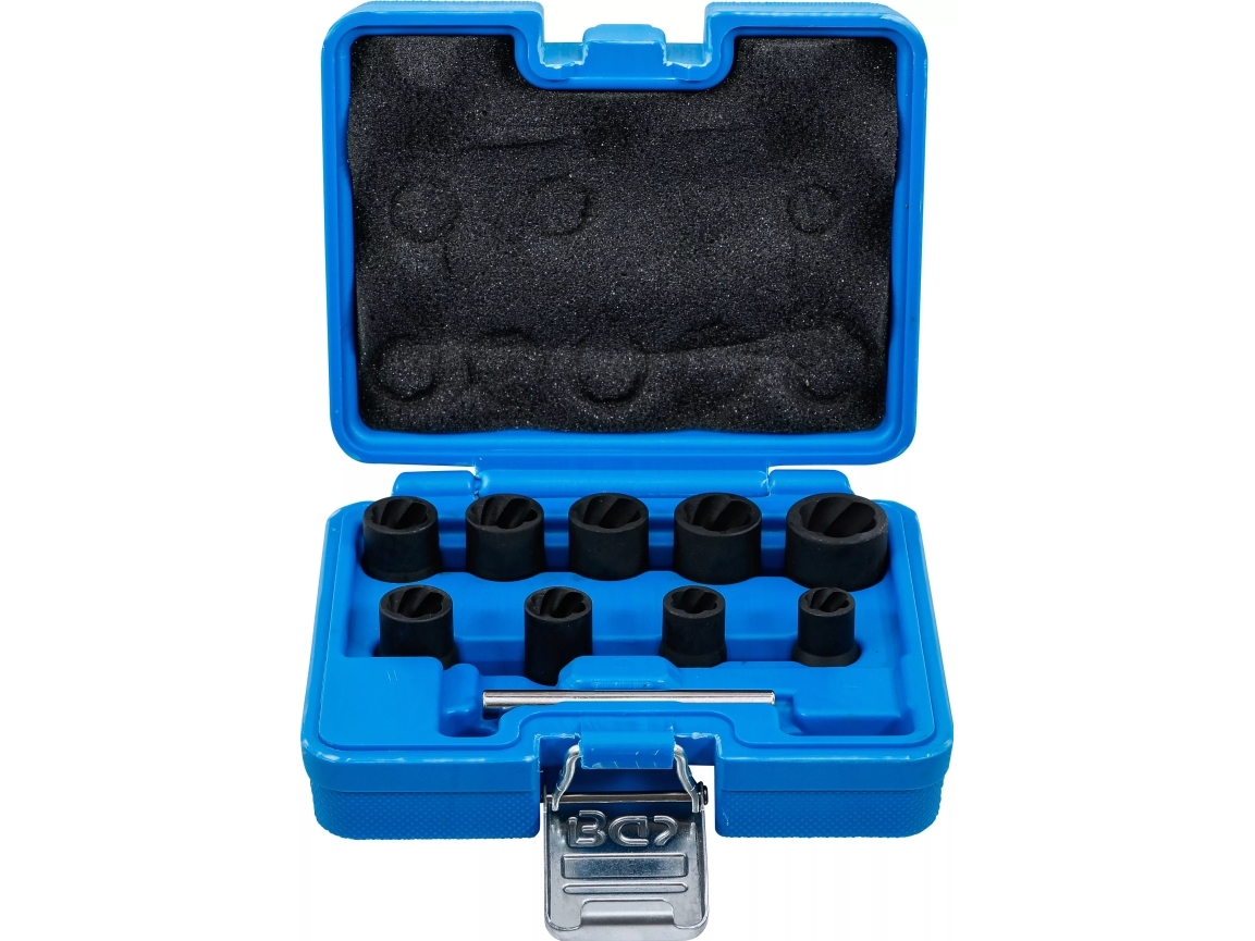 Bgs Technic Twist Socket Set (Spiral Profile) / Screw Extractor, 762 Mm, 762 G