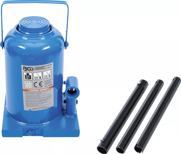 Bgs Technic Hydraulic Bottle Jack, 18162 Mm, 18,2 Kg