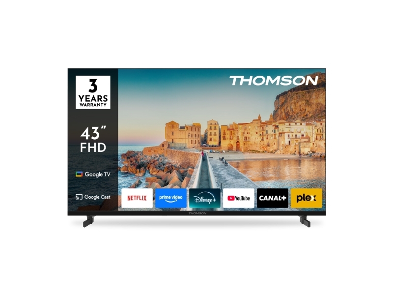 Thomson 43Fg2s15, 109.2 Cm (43"), 1920 X 1080 Pixels, Lcd, Smart Tv, Wi-Fi, Black