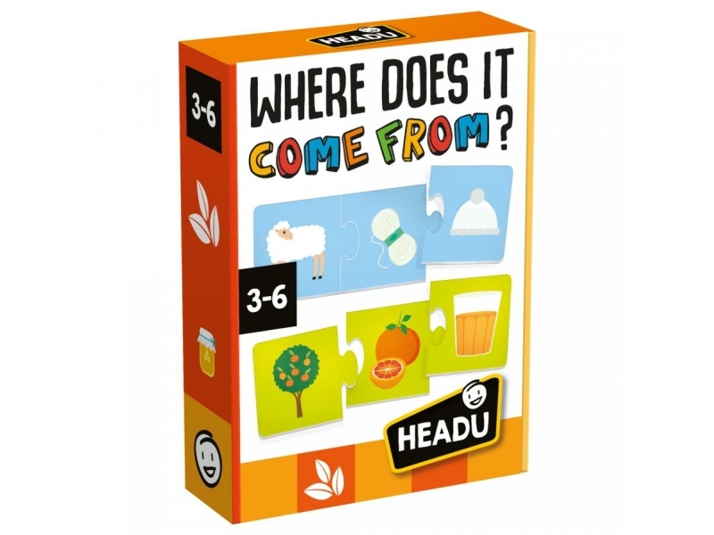 Headu Where Does It Come From, 3 År, Flerfarvet