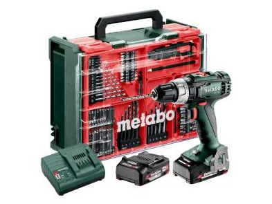 Metabo SB 18 Set, Borr med pistolgrepp, utan nyckel, 1 cm, 1600 RPM, 2 cm, 1 cm