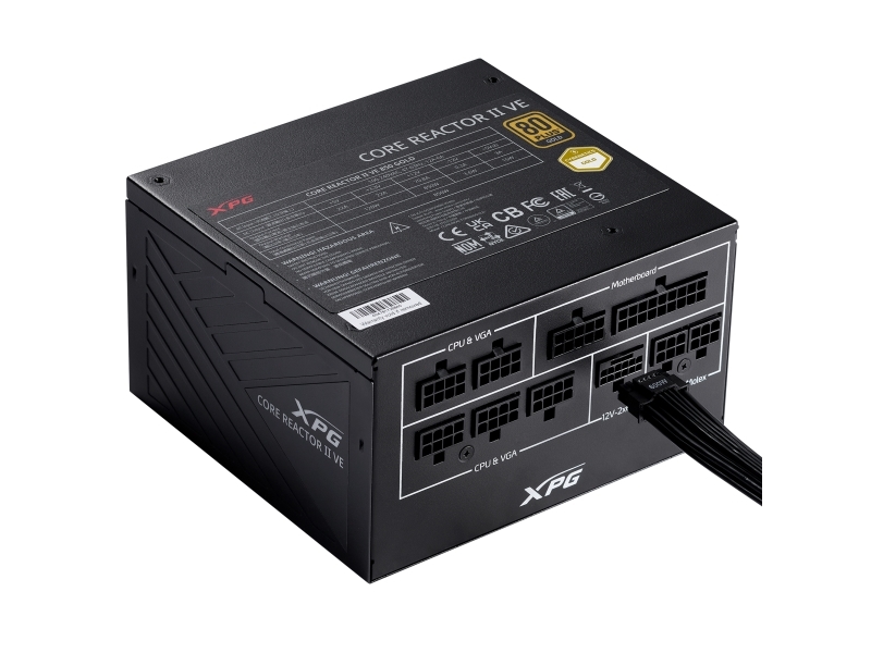 XPG COREREACTOR II VE 850W virtalähde - 850 W - 100 - 240 V - 47 - 63 Hz - 12 A - 20 A - 70,8 A (75261435)