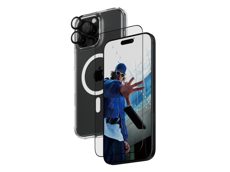 Panzerglass 3-I-1 Beskyttelsespakke Iphone 16 Pro Max, Apple, Apple - Iphone 16 Pro Max, Tør Påføring, Ridseresistent, Stødresistent, Transparent,