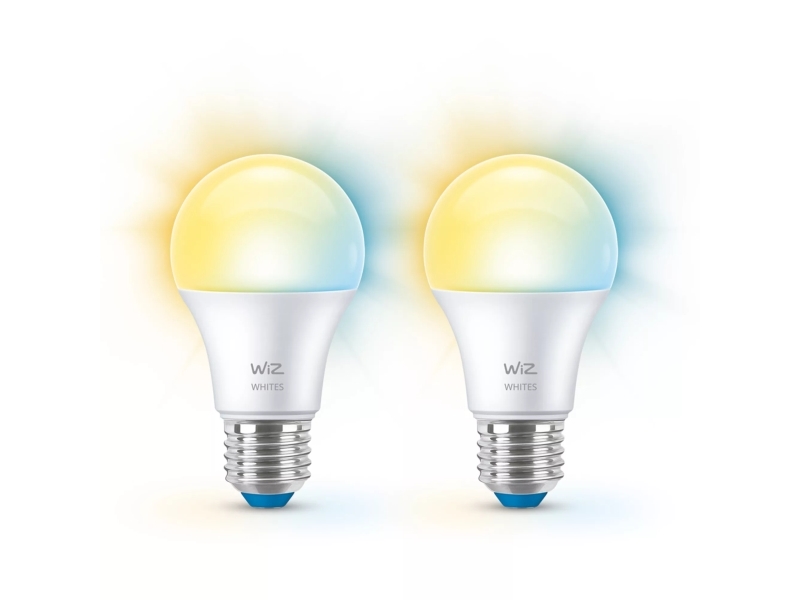 Wiz Lamp 2-Pack - Smart Led Lighting - Warm To Cool White Light - E27 - 60W - Frosted - Wi-Fi