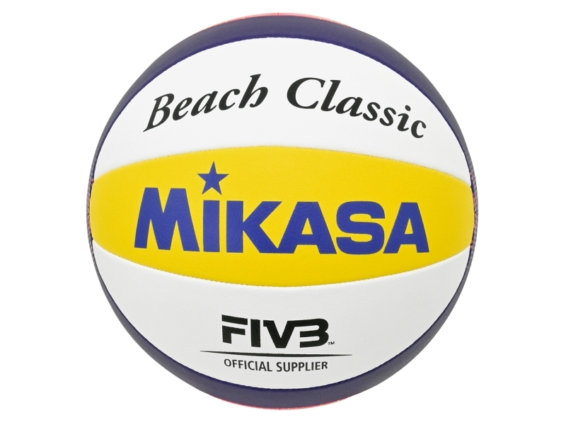 Mikasa Bv551c, 10-Panel Ball, Blå, Hvid, Gul, Sammensat, Nylon, Udendørs, 66 - 68 Cm, Fivb
