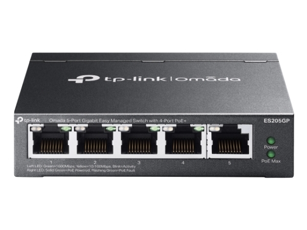 Tp-Link Omada Es205g, Administreret, Gigabit Ethernet (10/100/1000), Strøm Over Ethernet (Poe), Kan Monteres På Væggen
