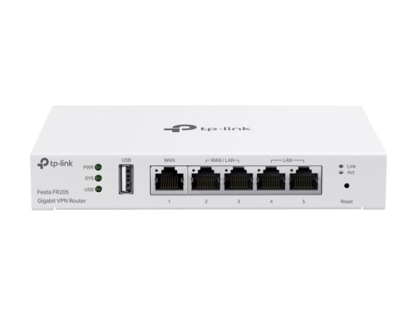 Tp-Link Festa Fr205, Ethernet Wan, 10 Gigabit Ethernet, 100 Gigabit Ethernet, Gigabit Ethernet, Weiß