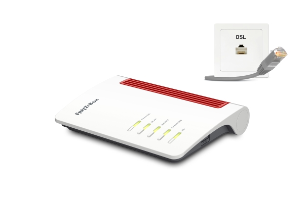 Šakotuvas Fritz!Box 7530 Ax + Fon C6 Weiß Bundle
