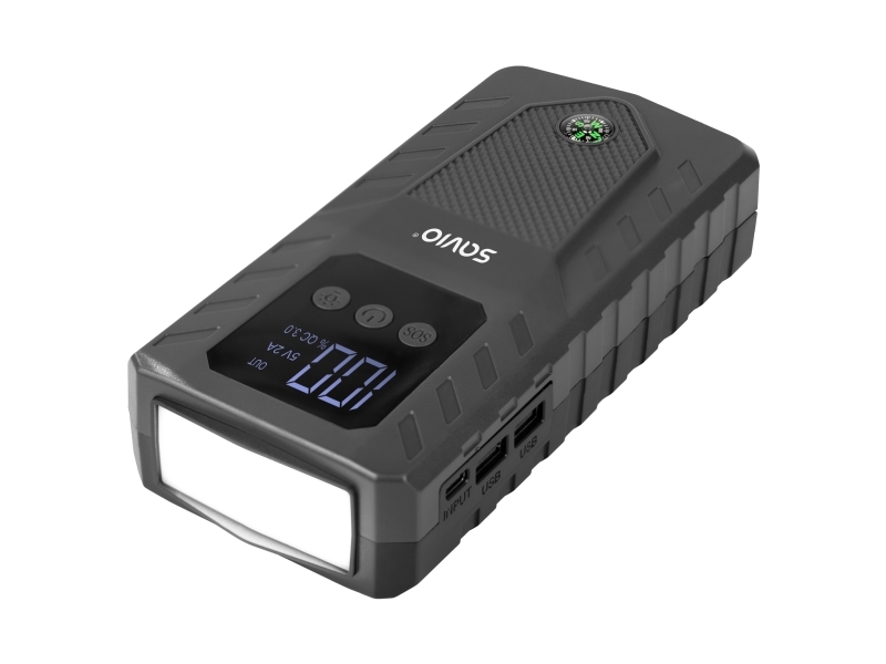 Savio JS-01, Sort, 500 A, Bil, Motorcykel, Høj, Lav, Mellem, SOS-tilstand, CE WEE, Batteri