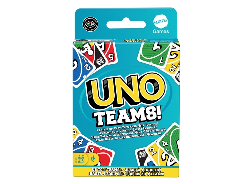Games Uno Teams, Kartenspiel, Abwurf, 7 Jahr(E), Familienspiel