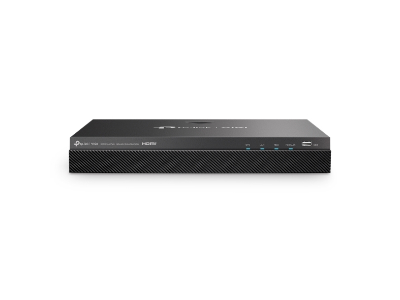 Tp-Link Vigi Nvr2008h-8Mp 8-Kanals Netværksvideooptager, 2X Op Til 16 Tb Sata Hdd Til Intern Montering