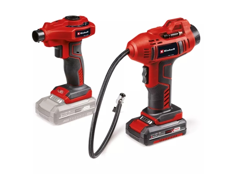 Einhell Ce-Ap 18+Ce-Cc, Universel, 11 Bar, 670 L/Min, Sort, Rød, Batteri, 18 V