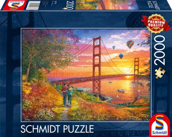 Schmidt Spiele Spaziergang Zur Golden Gate Bridge, 2000 Stück(E), Andere, 12 Jahr(E)