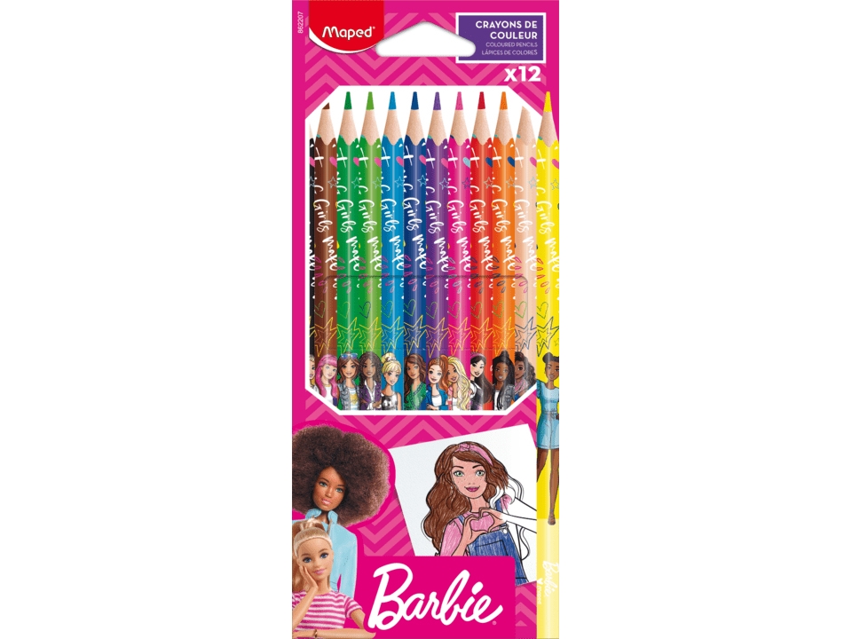 Maped 862207, Multifärg, 12 styck | Andra leksaksmärken - A-E - Barbie | GameStuff