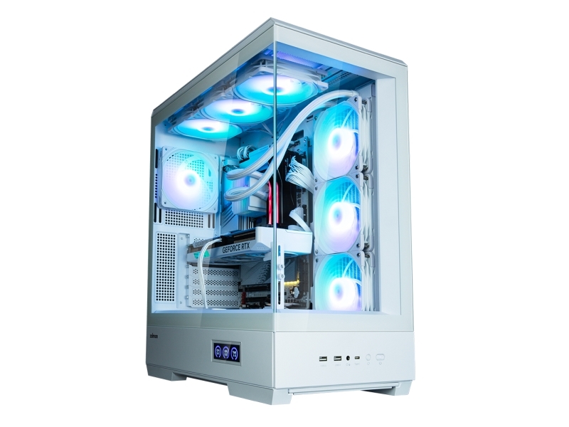 Zalman P50 Ds White, Midi Tower, Pc, Weiß, Atx, Micro Atx, Mini-Itx, Kunststoff, Stahl, Gehärtetes Glas, Multi