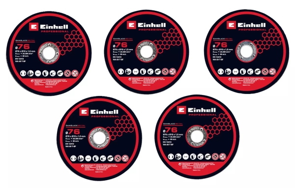 Einhell 4440471, Kapskiva, Platt centrum, Gjutjärn, Metall, Stål, Einhell, 7,6 cm, Svart, Röd | Elverktyg - DIY - Elverktyg 230V - Kapsåg/geringssåg | GameStuff