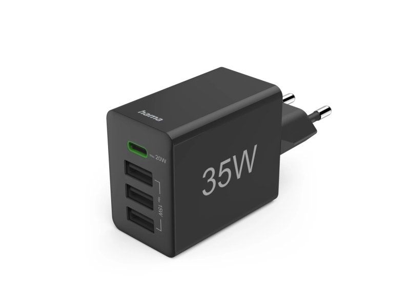 201990 Hurtigoplader, 1Xusb-C, 3Xa, 35W