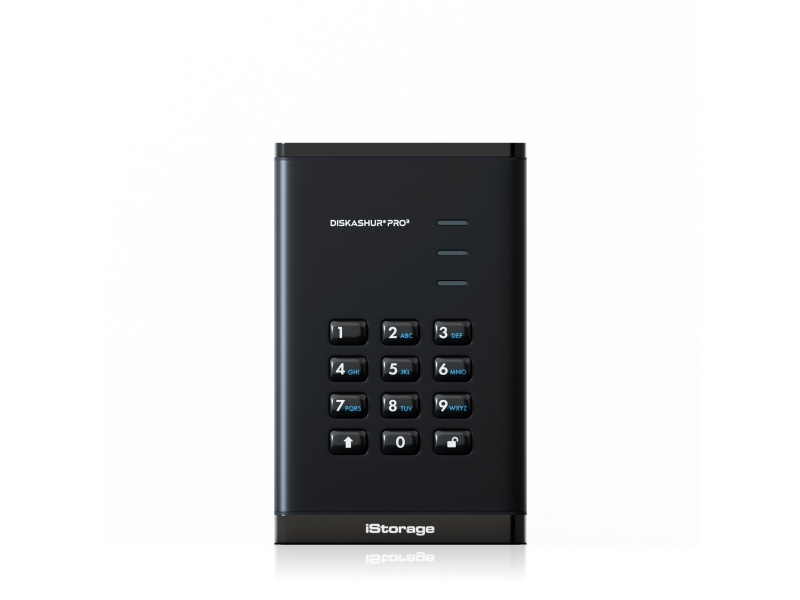 Istorage Diskashur Pro3 Ssd, 2 Tb, 2.5", Usb Type-A / Usb Type-C, 3.2 Gen 1 (3.1 Gen 1), 448 Mb/S, Sort