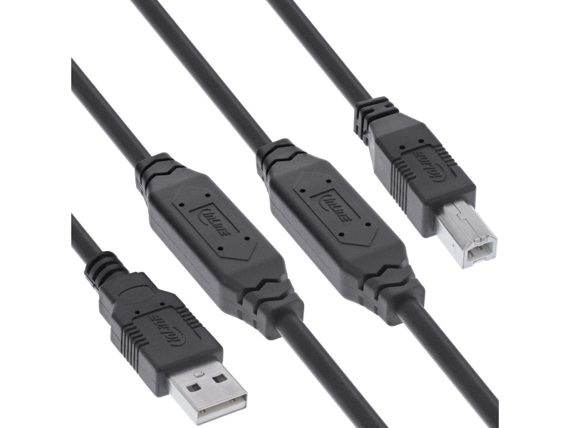Usb-Kabel Eaton Usb-A Til Usb-B, 25 M, Sort