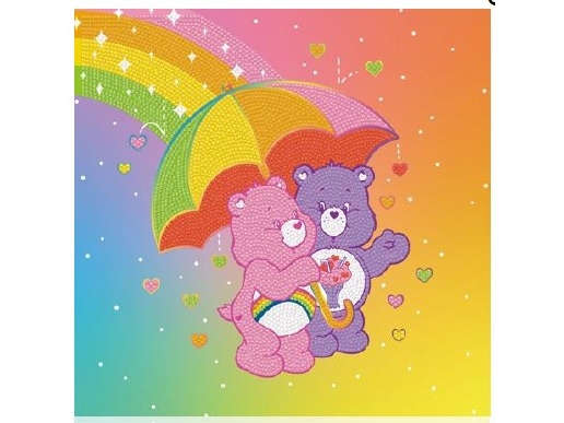 Showered with Love, 30x30 cm Crystal Art-kit