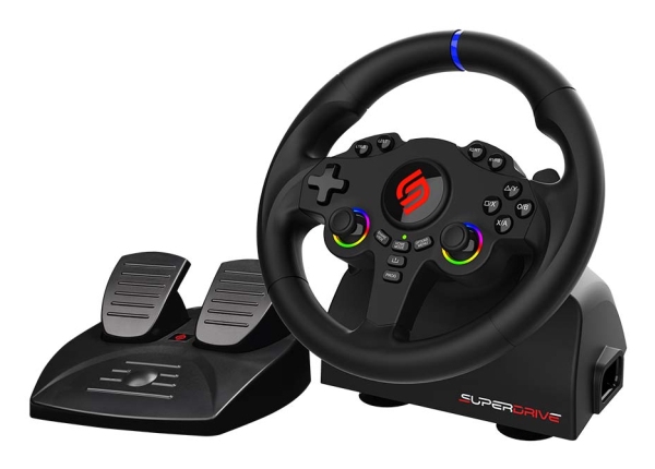 Subsonic Superdrive 220 Rs-5, Rat + Pedaler, Nintendo Switch, Nintendo Switch 2, Pc, Playstation 4, Playstation 5, Xbox One, Xbox Series S,..., D-Måt