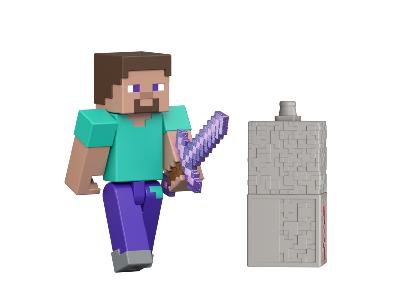 Minecraft Redstone Charged Steve Figure, 6 År, Minecraft, Flerfarvet, Plast