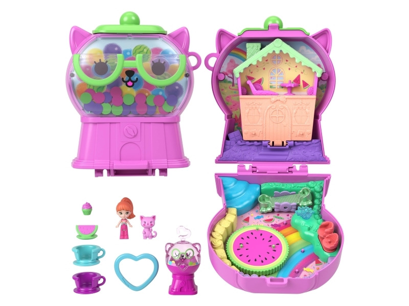 Polly Pocket - Gumball Kitty Compact Playset - Mattel