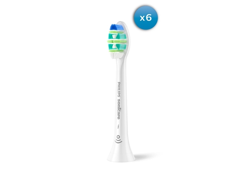 Philips I Intercare Hx9006/87 Pakke Med 6 Børstehoveder, 6 Stk, Hvid, 3 Måned(Er), Mellem, Philips, Philips Sonicare