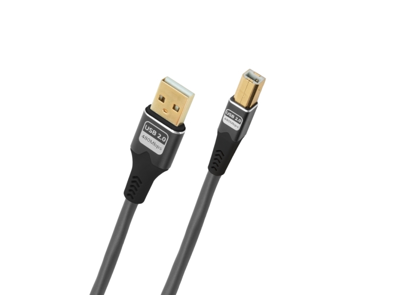 Oehlbach Usb-Kabel Usb 2.0 Usb 2.0 Usb-A Stecker, Usb-B Stecker 7,5 M Anthrazit D1c9378