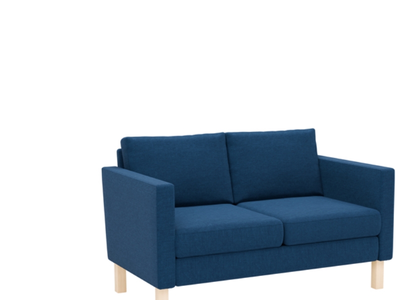 Stockholm 2-sits soffa med raka armstöd och ben i björkträ | Möbler - Stolar & Stolmattor - Kontorsstolar | GameStuff
