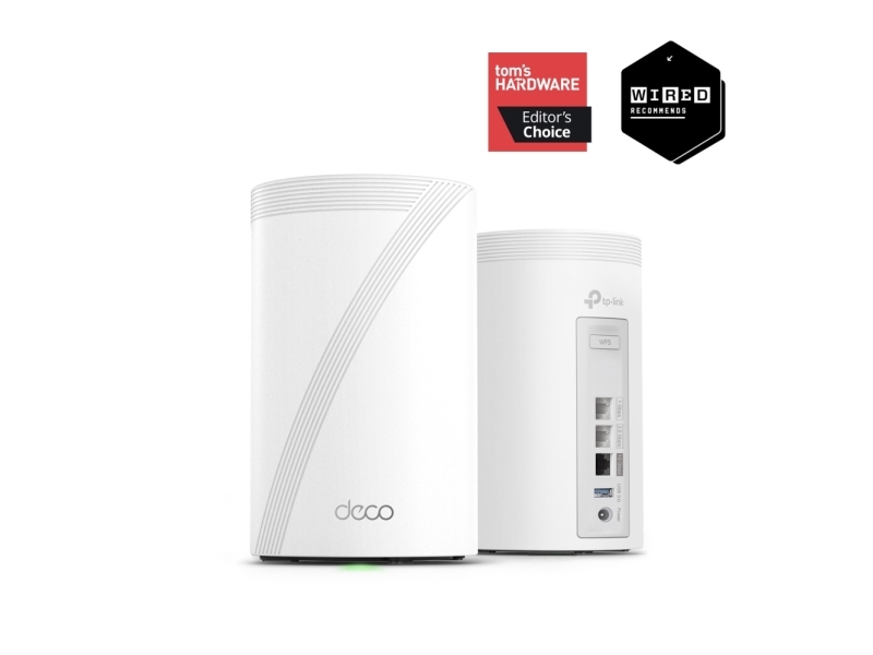 Maršrutizatorius Tp-Link Deco Be68(2-Pack) Wifi7 Mesh(Be14000,2,4Ghz/5Ghz/6Ghz,1X10gbelan/Wan,1X2,5Gbelan/Wan,1Xgbelan/Wan,1Xusb3.0)