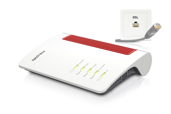 Box 7690 International, Wi-Fi 7 (802.11Be), Dual-Band (2,4 Ghz/5 Ghz), Ethernet/Lan, Adsl2+, Weiß, Tabletop-Router