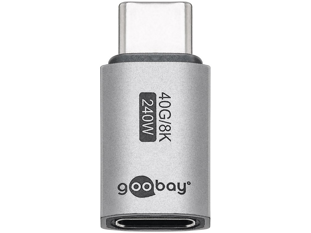 Goobay 74447, Usb-C, Usb-C, Sølv