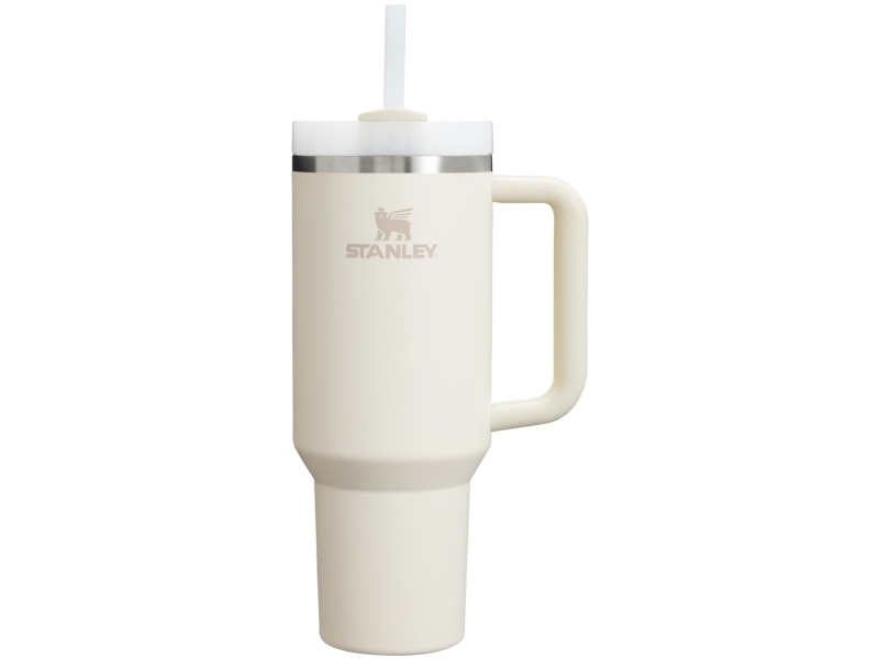 Stanley Quencher H2.0? FlowState Tumbler 1.2L, Krämfärgad, Rostfritt stål, 7 h, 11 h, 1200 ml, 100 mm | Bordssättning - Par - Muggar & koppar | GameStuff