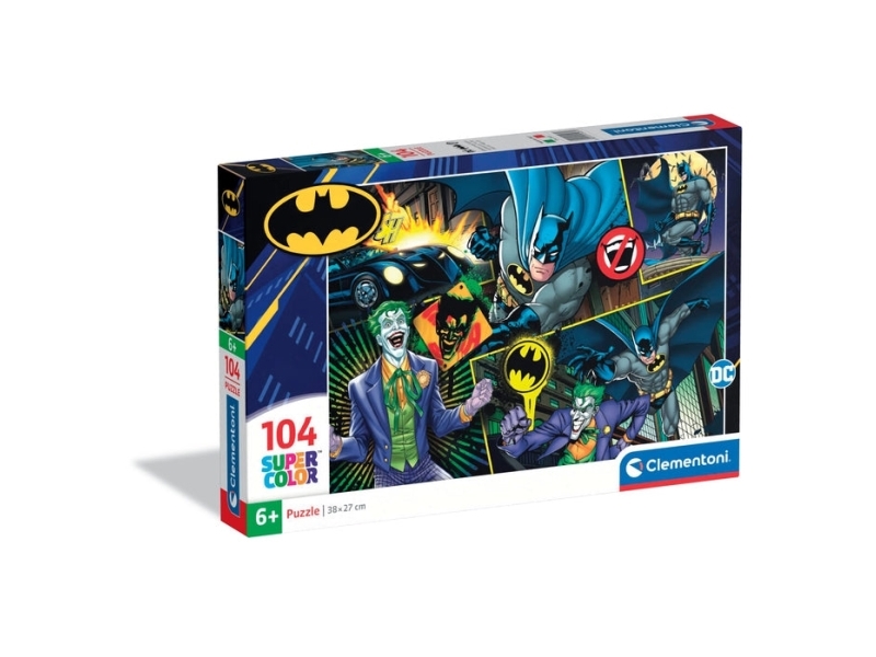 Clementoni Puslespil - Batman - Super Color - 104 Brikker
